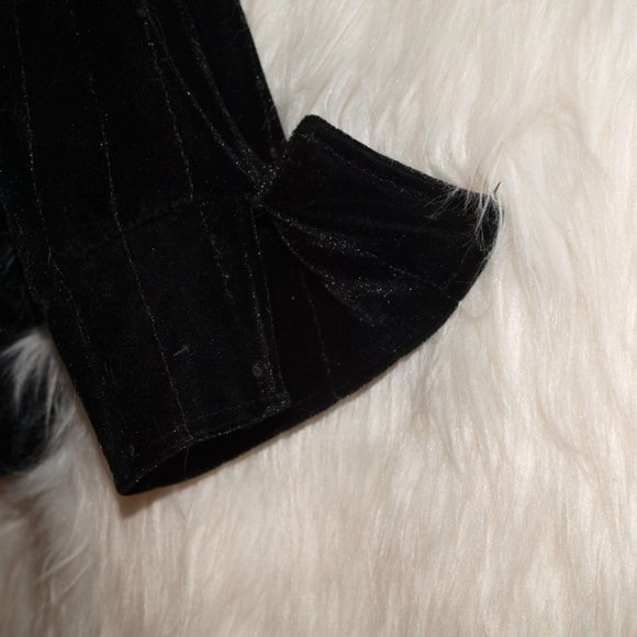 Black Velvet JACKET BY MISS CHEVOUS SIZE S USED ONCE - Picture 5 of 5